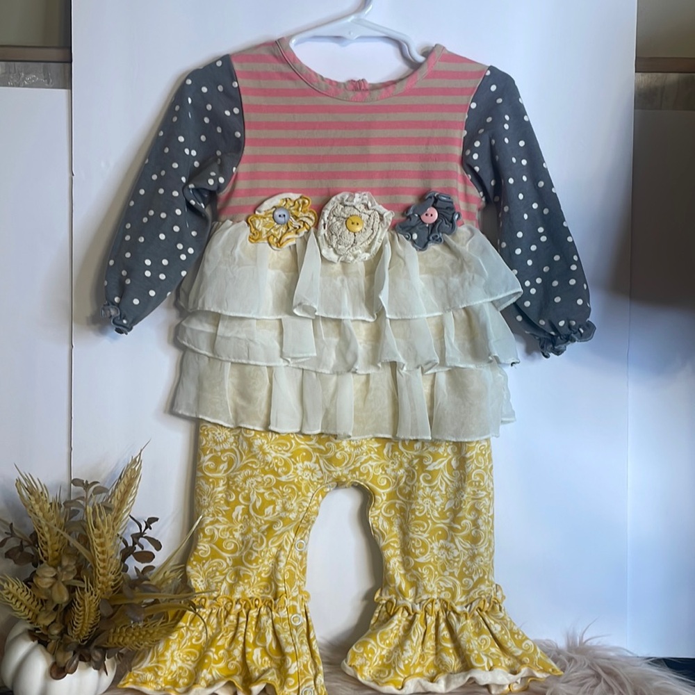 Peaches N Cream 18 Month Outfit